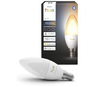 Philips Hue Smart LED Candle Bulb, B39, E14, 1 Pack, White Ambiance, Full Spectrum Light 1000 K-20000 K, 500 lm, Ultra-Low Dimming, Alexa, Google Home, Apple Home