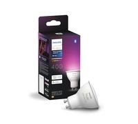 Philips Hue Starter Kit, 3 GU10 Spotlights, 1 Hue Bridge, 1 Smart Button | Warm to Cool Light, Smart LED, 350 lm, 16 Million Colours, Voice Control, Smart Home
