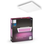 Philips Hue Surimu White and Colour Ambiance Smart Lighting Square Panel Light, 30x30 cm, with Bluetooth, Works with Alexa, Google Assistant and Apple Homekit, Old Generation