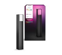 Philips Hue Turaco Outdoor Post Light, Tunable White and Color Light, Bright 1100 lm, A60 Bulb Included, Dimmable, IP44 Weather-Resistant, Matter Compatible, Zigbee