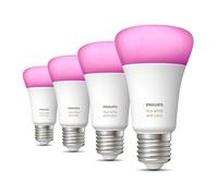 Philips Hue Value Pack - E27 - with 4 Standard Bulbs - White and Colored Light - Hue White and Color Ambiance
