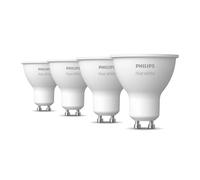 Philips Hue Value Pack - GU10 - with 4 Spotlight Bulbs - Warm White Light - Hue White