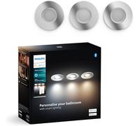 Philips Hue White Ambiance Adore recessed Spot, 3 Pack, Round, Aluminium