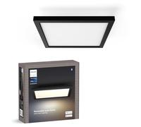 Philips Hue White Ambiance Aurelle Smart LED Panel Light [30x30cm - Black] for Indoor Home Smart Lighting, Wall, Ceiling, Bedroom, Livingroom, New Generation