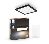 Philips Hue White Ambiance Aurelle Smart LED Panel Light Inc. Dimmer Switch [30x30cm - Black] for Indoor Home Smart Lighting, Wall, Ceiling, Bedroom, Livingroom