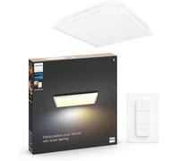 Philips Hue White Ambiance Aurelle Smart LED Panel Light Inc. Dimmer Switch [60x60cm - White] for Indoor Home Smart Lighting, Wall, Ceiling, Bedroom, Livingroom, Old Generation