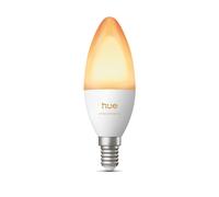 Philips Hue Smart LED Candle Bulb, B39, E14, 1 Pack, White Ambiance, Full Spectrum Light 1000 K-20000 K, 500 lm, Ultra-Low Dimming, Alexa, Google Home, Apple Home