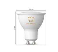 Philips Hue White Ambiance GU10 4.2W Reflector, set of 3