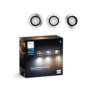 Philips Hue Milliskin LED recessed spotlight 3 round aluminium
