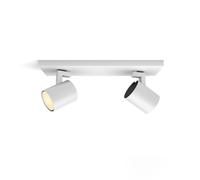 Philips Hue White Ambiance Runner Tunable Smart LED 2-Spot Ceiling Light White