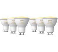 Philips Hue White Ambiance GU10 6 Pack - White, White