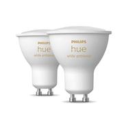 Philips Hue White Ambiance Smart Light Bulb 2 Pack [GU10 Spot] with Bluetooth. Works with Alexa, Google Assistant and Apple Homekit.