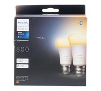 Philips Hue White Ambiance Smart Light Bulb 60W - 800 Lumen 2 Pack [E27 Edison Screw] with Bluetooth. Works with Alexa, Google Assistant and Apple Homekit.