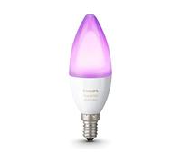 Philips Hue White and Colour Ambiance Candle [E14 Small Edison Screw] Smart LED Bulb Twin Pack. With Bluetooth. Works with Alexa, Google Assistant, and Apple HomeKit