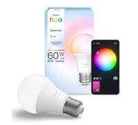 Philips Hue White and Colour Ambiance Smart Light Bulb 2 Pack 75W - 1100 Lumen (E27 Edison Screw) with Bluetooth. Works with Alexa, Google Assistant