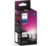 Philips Hue New White and Colour Ambiance Smart Light 2 Pack [GU10 Spot] with Bluetooth. Works with Alexa, Google Assistant and Apple Homekit