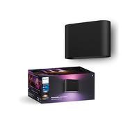 Philips Hue White and Colour Ambiance Dymera Smart Indoor and Outdoor Wall Light, White and Colour Light, Hue Bridge Required for Outdoor Use, Voice Control with Alexa, Apple Home, Google Assistant