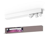 Philips Hue White & Colour Ambiance Centris Smart 3 Light LED Ceiling Spotlight, White