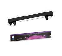 Philips Hue White & Color Ambiance Centris 4-Light, dimmable, 16 Million Colours, app-controllable, Amazon Alexa Compatible, Black.