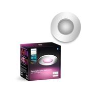 Philips Hue White & Color Ambiance Xamento recessed spotlights 1 Pack, dimmable Bathroom Lights for The Hue Lighting System with 16 Million Colours, Intelligent Light Control via Voice and app.