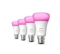 Philips Hue White & Colour Ambiance A60 - B22 Smart Bulb - 800 (4-pack)