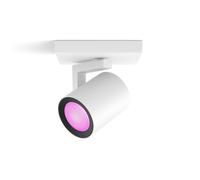 Philips Hue White & Color Ambiance Argenta Ceiling lamp with Single Spotlight, dimmable LED spotlights for Hue System with 16 Million Colours, Intelligent Light Control via Voice and app, White