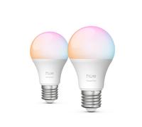 Philips Hue White & Colour Ambiance Essential A60 - E27 Smart Bulb - 806 Lm - 8w - 2-pack