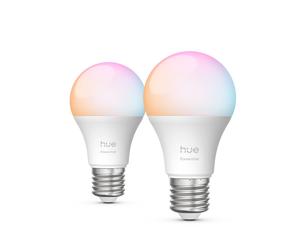 Philips Hue White & Colour Ambiance Essential A60 - E27 Smart Bulb - 806 Lm - 8w - 2-pack