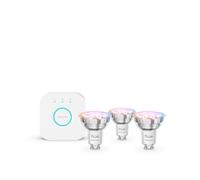 Philips Hue White & Colour Ambiance Essential Starter Kit: 3 Gu10 Smart Bulbs (345 Lm)