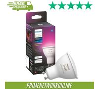Philips Hue New White and Colour Ambiance Smart Light [GU10 Spot] with Bluetooth. Works with Alexa, Google Assistant and Apple Homekit. for Home