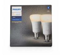 Philips Hue White E27 Smart LED Bulbs 2 Pack Bluetooth Zigbee Alexa Google 806lm