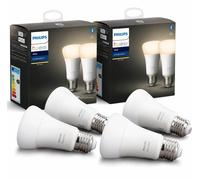 Philips Hue White E27 Smart LED Bulbs Bluetooth 2700K (Twin Pack x 2