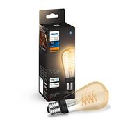 Philips Hue White Filament Regular ST64 LED Smart Light Bulb 1 Pack [EEK: G]