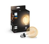 Philips Hue Wireless Lighting White 7.2W ES LED Dimmable Smart Globe Filament Bulb, G93 E27