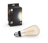 Philips Hue White Filament Single Smart Led St 64 Bulb E 27 For Indoor Home Lighting. Warm Decorative, Vintage Style Design