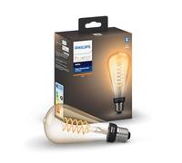 Philips Hue White Filament ST72 Single Smart LED Bulb [E27 Edison Screw] with Bluetooth, Works with Alexa, Google Assistant and Apple HomeKit