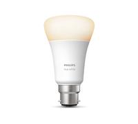 Philips Hue White Single Bulb [B22 Bayonet Cap] with Bluetooth. Works with Alexa, Google Assistant and Apple HomeKit