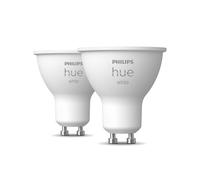 Philips Hue White Smart LED Bulb Twin Pack [GU10 Spot] with Bluetooth. Works with Alexa, Google Assistant, Apple HomeKit