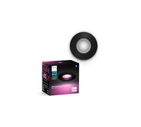 Philips Hue Xamento Recessed Spotlights, 1 Pack, Black | White and Colour Ambiance Light, Smart LED, 4.2W, 16 Million Colours, Dimmable, Bluetooth App Control, Smart Home