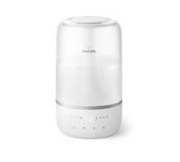 Philips Humidifier, Compact yet Powerful, 3L, Top Fill, Extra High Visible Mist, 250 ml/h, 32H Runtime, Ultra Quiet, Night Light, Smart Scheduler, for Rooms up to 38m2, White (HU1509/00)