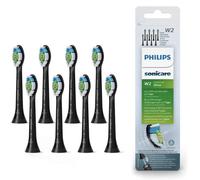 Philips HX6068 Sonicare W2 Optimal White Toothbrush Heads 8 Pack Black | GENUINE