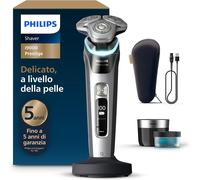 Philips Shaver i9000 Prestige, Wet & Dry Electric Shaver, Dark Slate Nova, with Skin IQ Technology, Triple Lift & Cut System, 360 Rotating Dual SteelPrecision Blades, Model XP9205/30