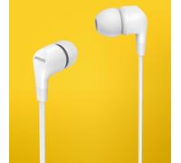 PHILIPS In-Ear Headphones With In-Line Remote Control Powerful Bass - White