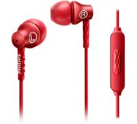 Philips In-Ear Headphones with Microphone 8.6 mm Driver Semi-closed System Red