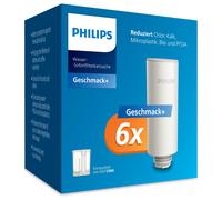 Philips Instant Pitcher Replacement Filter - 6 pack - Taste + Reduces Chlorine & Lead - preserves minerals