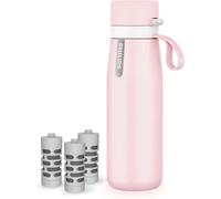 PHILIPS Insulated Stainless Steel Filtered Water Bottle with 3 Philips GoZero Everyday Tap Water Filters BPA Free Transform Tap