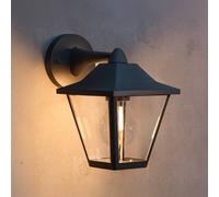 Philips Juli outdoor wall light, black, metal, IP44, E27