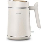 Philips Kettle 5000 Series Eco, Bio-based Plastics, 1.7L, Silk White | 360° cordless base - 1.7L family size, silk white matt finish, comfortable easy pouring (HD9365/11)