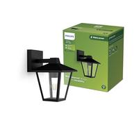 PHILIPS Kinno Outdoor Wall Light, Max 25W, E27 Socket, Black
