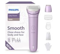 Philips Lady Shaver Series 8000 - Cordless, Wet & Dry Electric Shaver, 3-Blade Shaving System, Flexible Shaving Head, LED Light, for Legs, Body & Bikini, 100 Mins. Runtime, Model BRL149/00